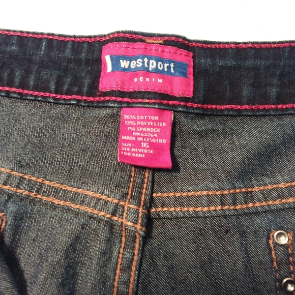 Women's Westport Denim Capris Size16 - Picture 4 of 12